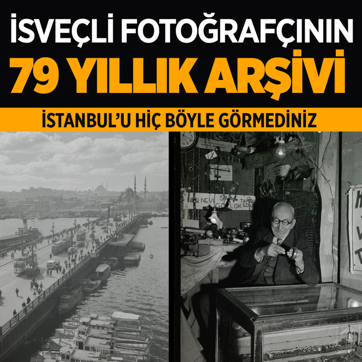 İsveçli fotoğrafçının 79 yıllık İstanbul arşivi hayran bıraktı