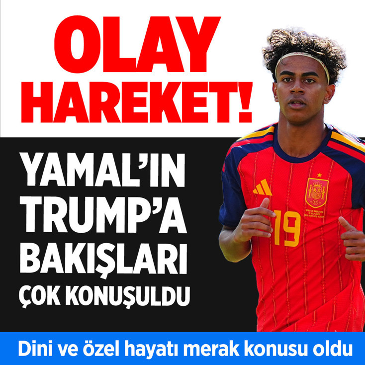 Lamine Yamal'dan olay hareket! Trump'a bakışları çok konuşuldu