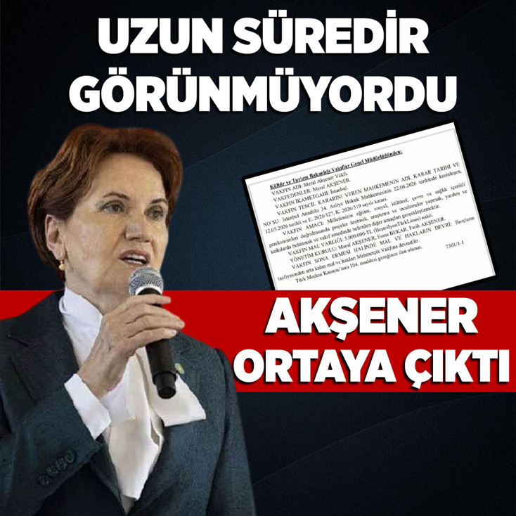 Uzun süredir ortalarda gözükmeyen Meral Akşener geri döndü!