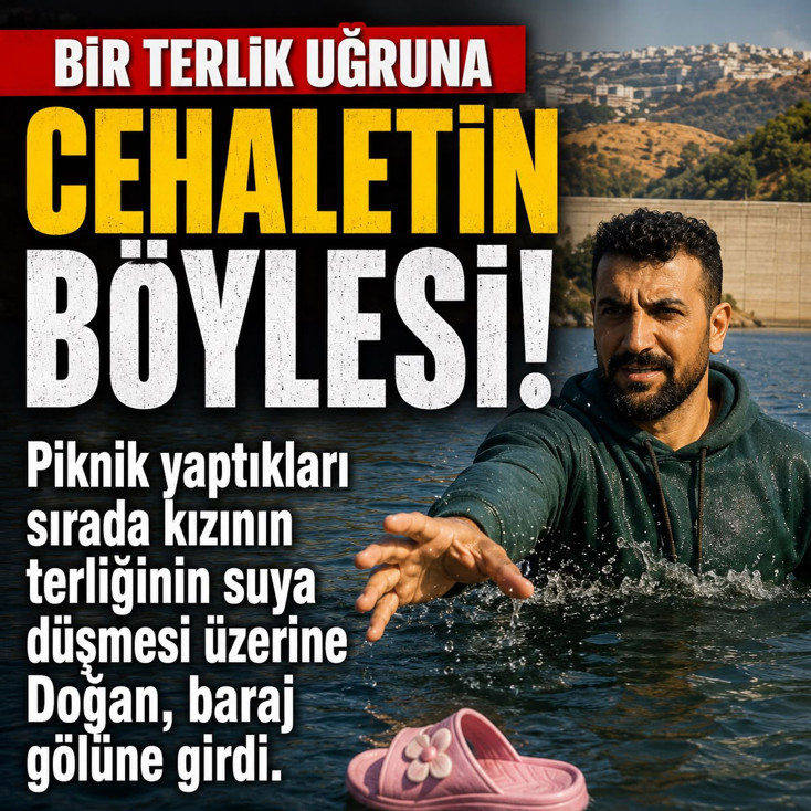 Adana'da kızının terliğini almak için baraj gölüne giren kişi boğuldu