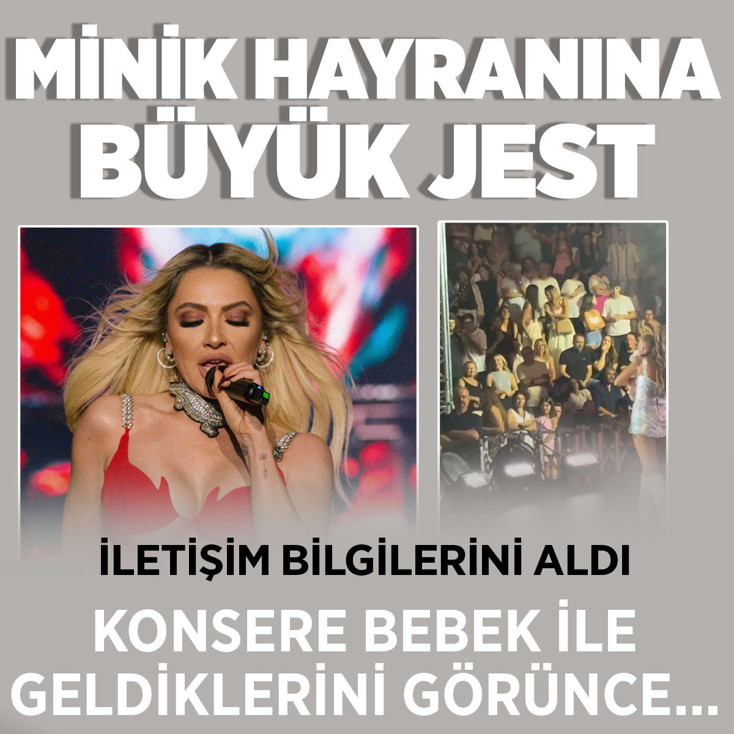 Hadise'den minik hayranına büyük jest! İletişim bilgilerini aldı...