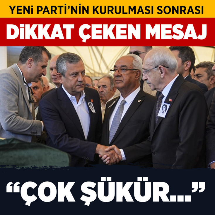 Yeni Parti'nin kurulması sonrası Kılıçdaroğlu'ndan ilk açıklama: Çok şükür