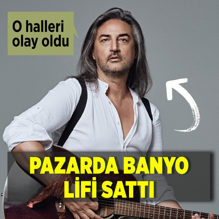 Ünlü şarkıcı Çelik pazar tezgahında banyo lifi sattı! O görüntüler viral oldu