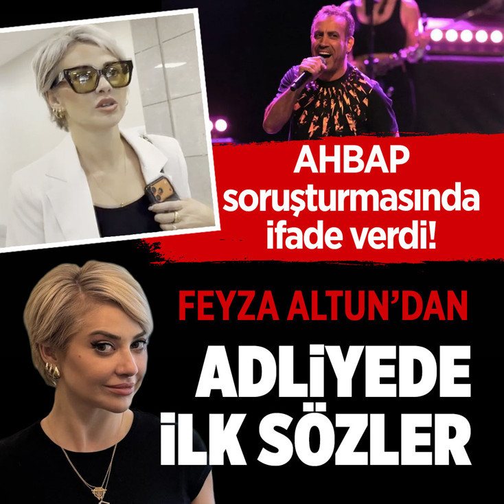 AHBAP soruşturmasında ifade verdi! Feyza Altun'dan adliyede ilk sözler