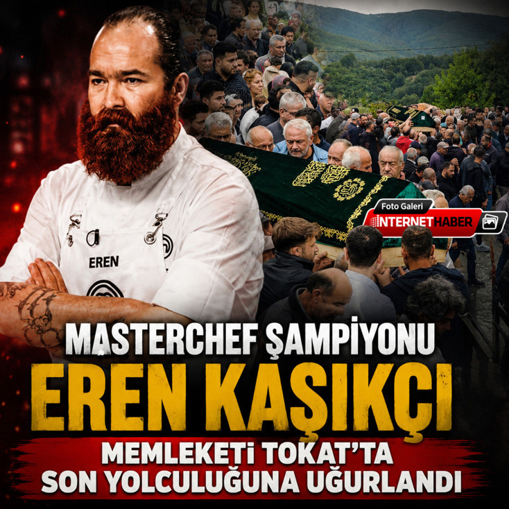 MasterChef şampiyonu Eren Kaşıkçı son yolculuğuna uğurlandı