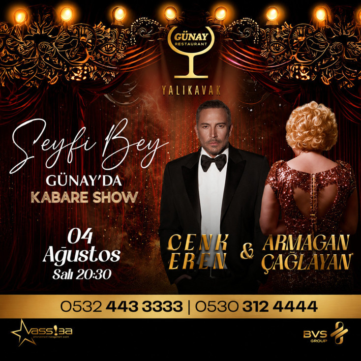 Mizah ve müzik dolu gece Günay Restaurant'ta