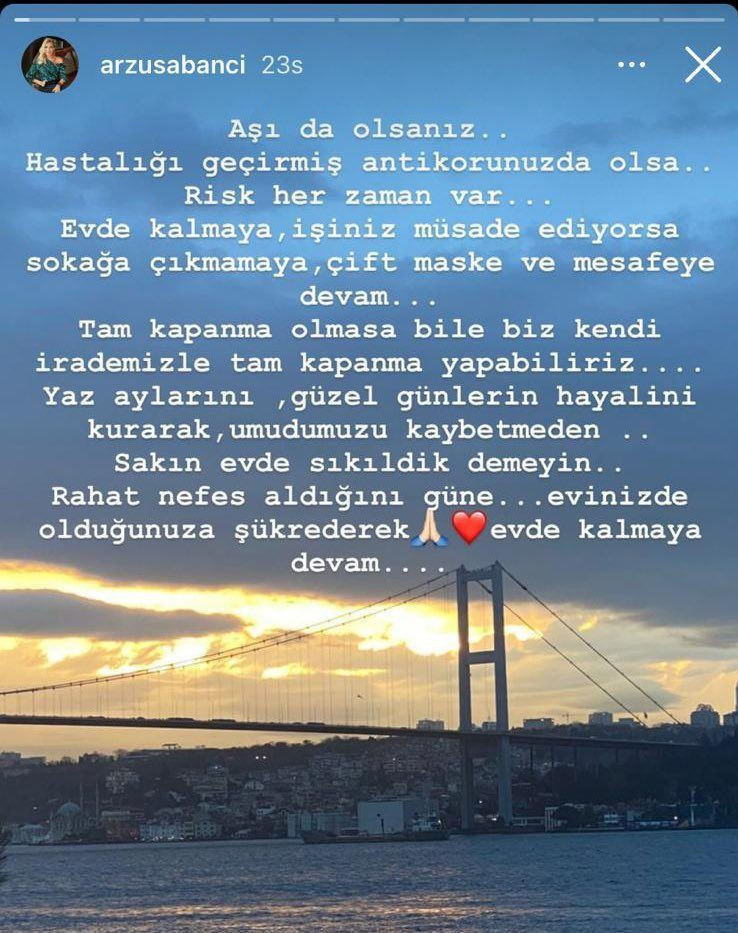 Boğaz manzaralı evinden 'evde kal' çağrısı yapan Arzu Sabancı gündem oldu - Resim: 2
