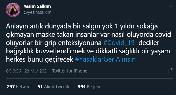 Yeşim Salkım'dan olay koronavirüs açıklaması! 'Anlayın artık dünyada bir salgın yok' - Resim: 3