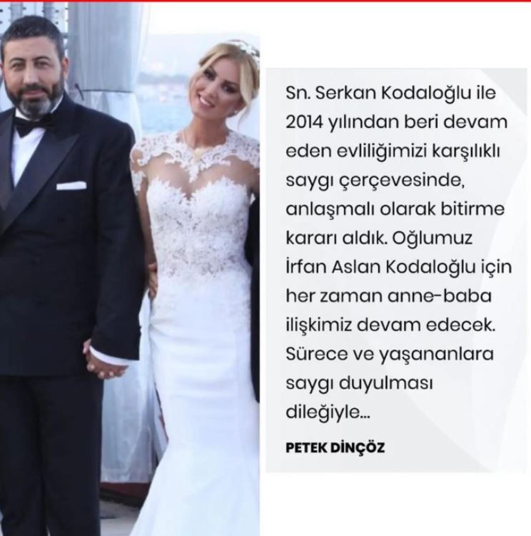 Petek Dinçöz 8 yıllık eşi eşi Serkan Kodaloğlu'ndan boşandı ne kadar nafaka aldı - Resim: 2