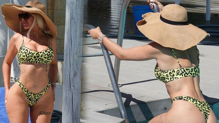 Ünlü oyuncu estetik sonrası ilk kez görüntülendi! Bikinisiyle nefesleri kesti - Resim: 3