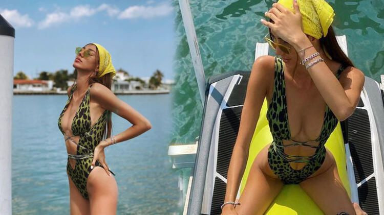 Şevval Şahin tatile gitti bikinili pozları nefes kesti! 10 kişi korona olunca abartmayın demişti - Resim: 4