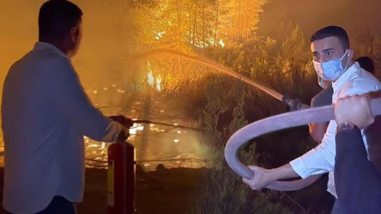 CZN Burak'tan Antalya yangınında ev tipi söndürücüyle 'şov' Rezil oldu! - Resim: 1