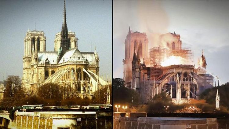 Notre Dame katedralinin yangın sonrası hali perişan zarar çok - Resim: 3