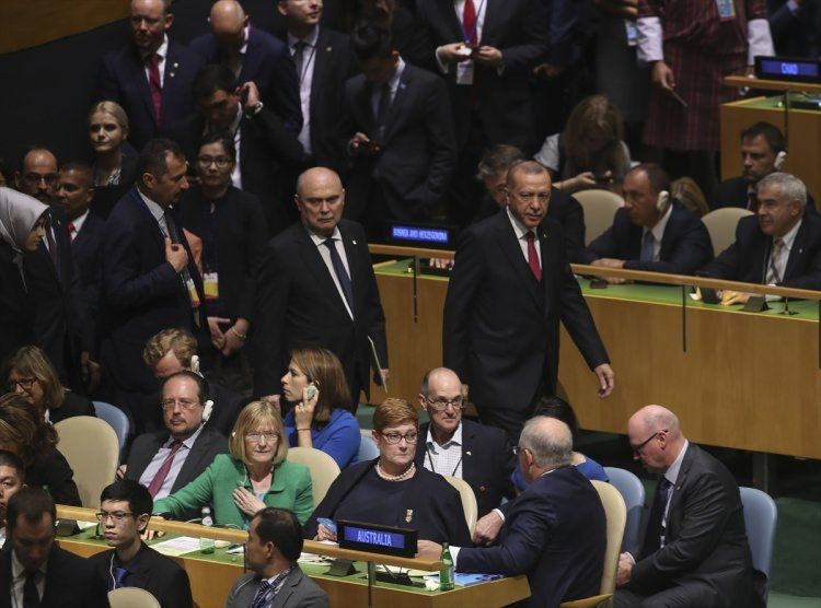 Cumhurbaşkanı Erdoğan'ın konuşma yaptığı BM'deki tarihi anların fotoğrafları! - Resim: 4