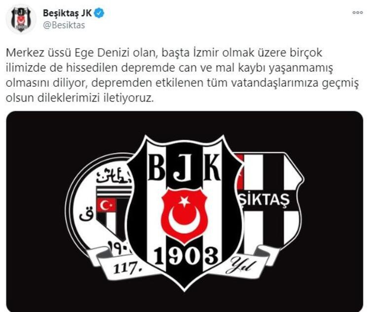 Kulüpler ve sporculardan İzmir'deki deprem için paylaşımlar - Resim: 4