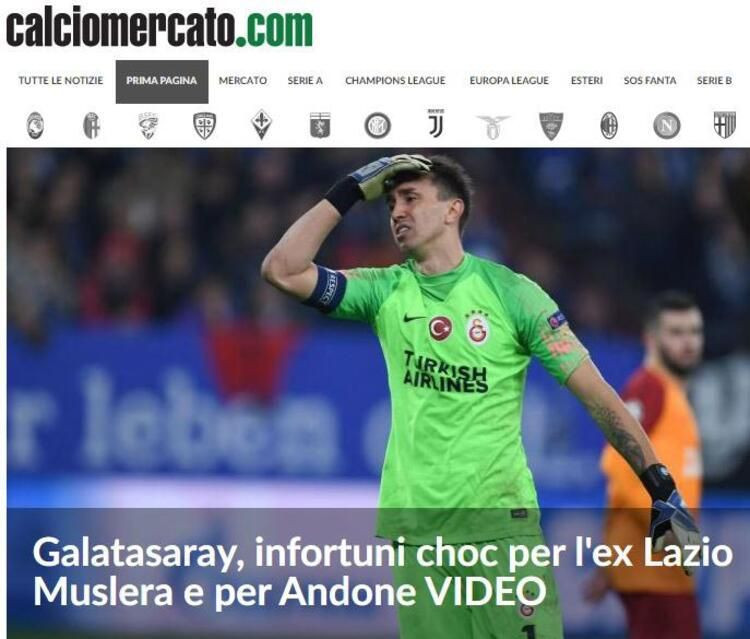 Avrupa basınında Muslera depremi: 2021'den önce dönemez - Resim: 2