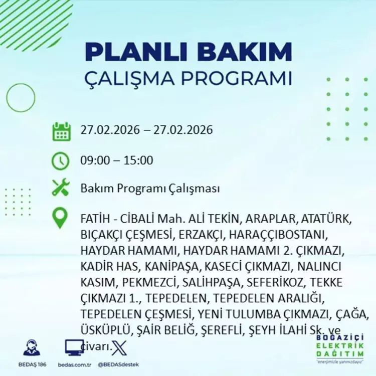İstanbul'un 24 ilçesinde elektrikler olmayacak! İşte ilçe ilçe mahalle mahalle liste - Resim: 4
