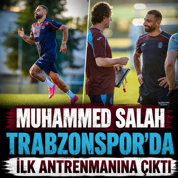 Muhammed Salah, Trabzonspor'da ilk antrenmanına çıktı