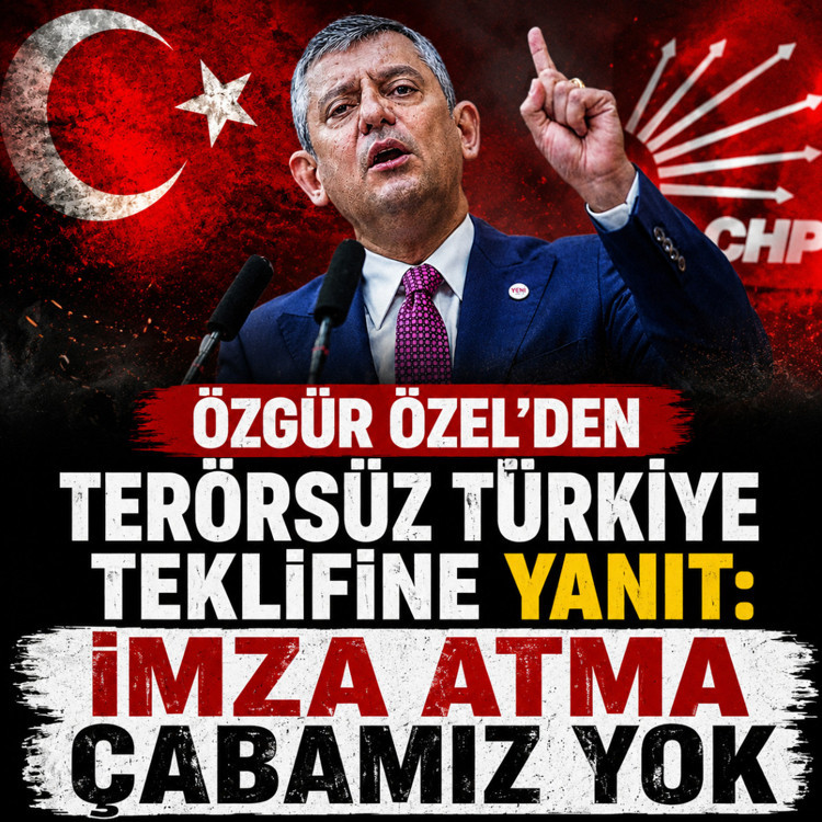 Özgür Özel'den Terörsüz Türkiye teklifine: İmza atma çabamız yok