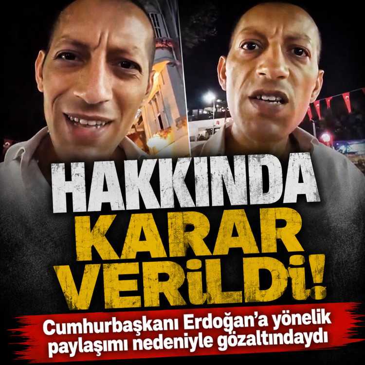 Cumhurbaşkanı Erdoğan'a yönelik tehdit içerikli video paylaşan kişi tutuklandı