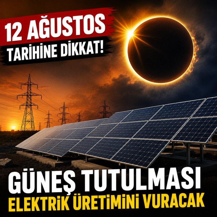 12 Ağustos'a dikkat! Yarınki güneş tutulması elektrik üretimini vuracak