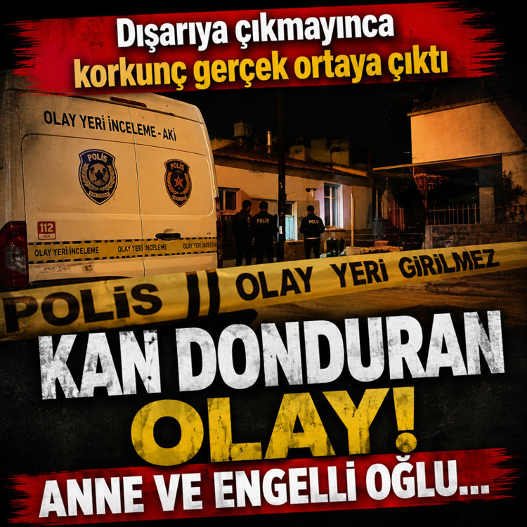 Zihinsel engelli oğlunu öldürüp intihar etti! İzmir'de dehşet