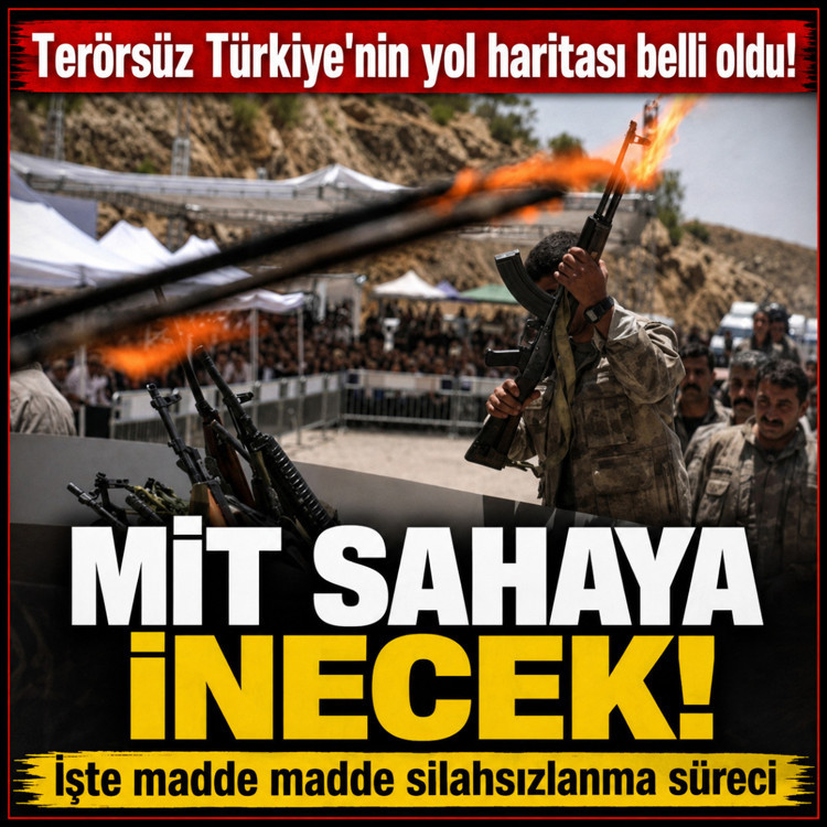 Terörsüz Türkiye'nin yol haritası belli oldu! İşte madde madde silahsızlanma süreci