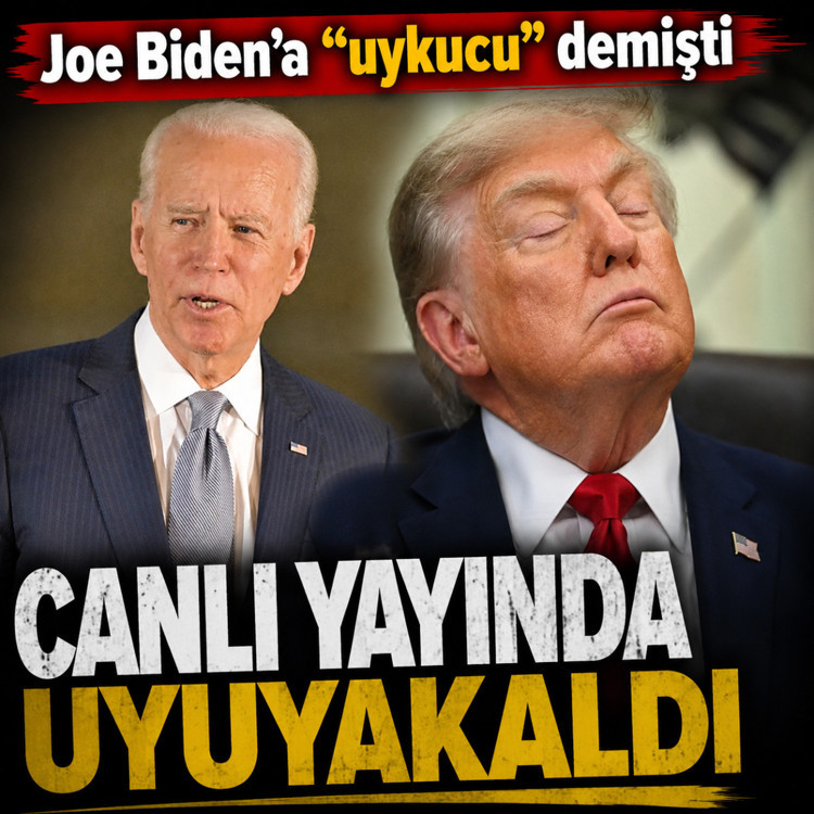 Joe Biden'a “uykucu'' diyen ABD Başkanı Donald Trump uyuyakaldı!