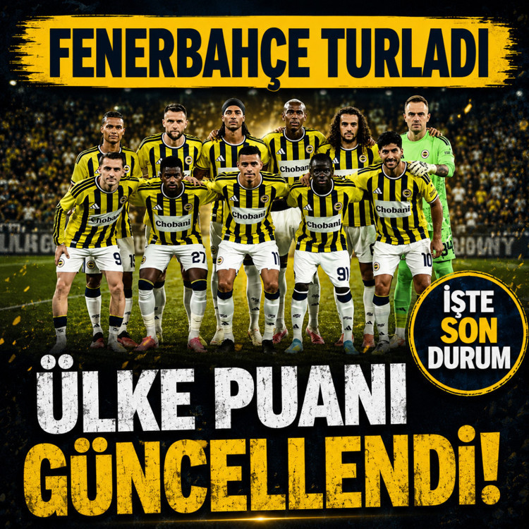 Fenerbahçe turu geçti, UEFA ülke puanı sıralaması güncellendi! Türkiye kaçıncı sırada?