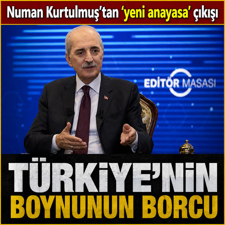Numan Kurtulmuş'tan 'yeni anayasa' çıkışı: Türkiye'nin boynunun borcu