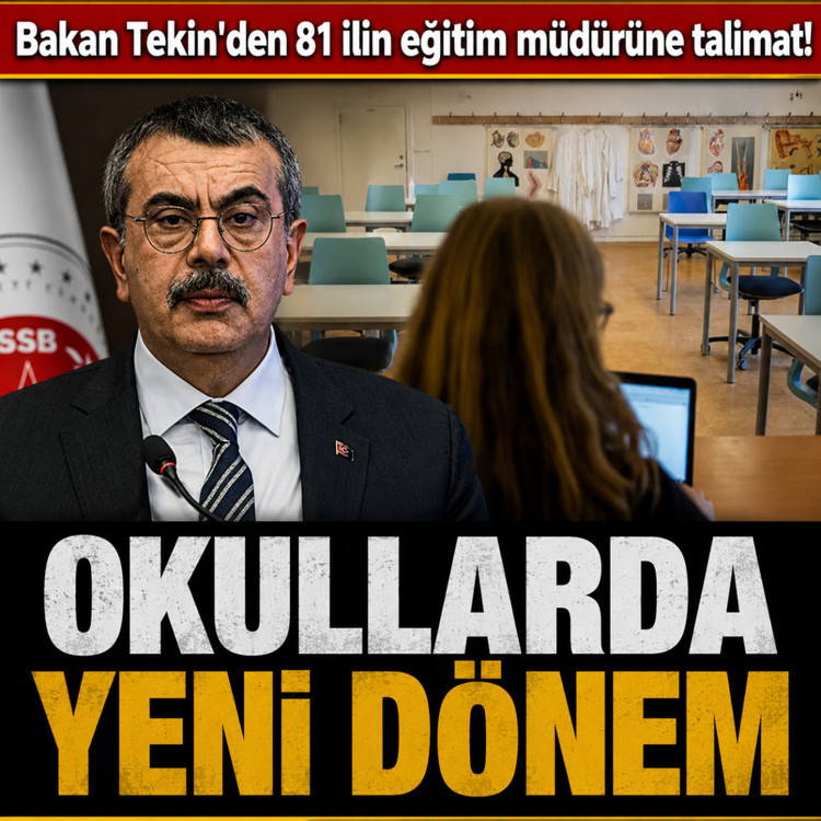 Bakan Tekin'den 81 ilin eğitim müdürüne talimat! Okullarda yeni dönem