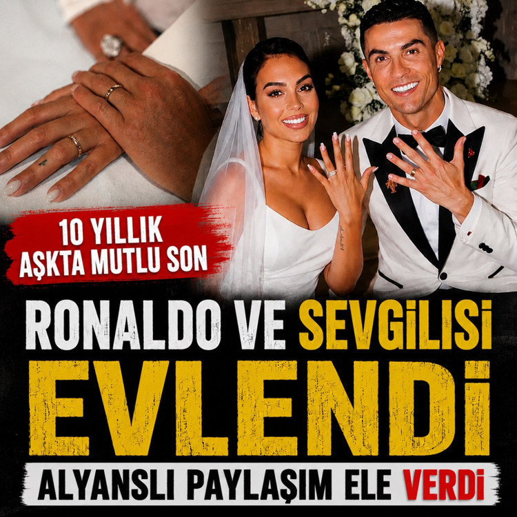 Cristiano Ronaldo ile Georgina Rodriguez aşkında mutlu son! Evlendiler...