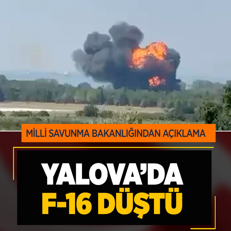 Yalova'da askeri eğitim uçağı düştü