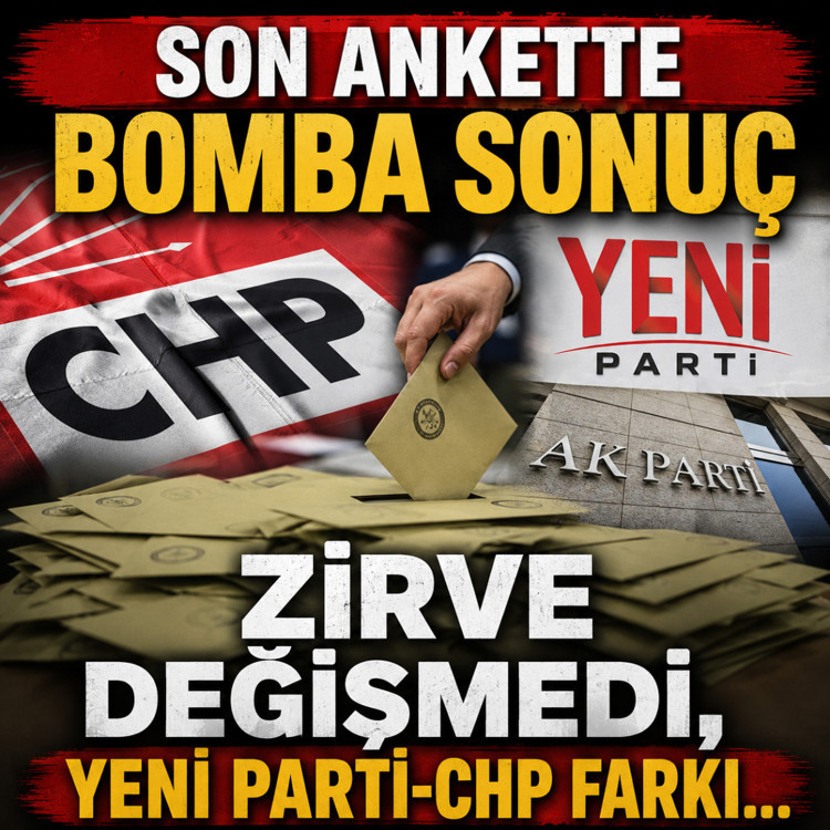 Son ankette bomba sonuçlar! 'Bu pazar seçim olsa...' diye soruldu, zirvede değişmedi, Yeni Parti-CHP farkı...