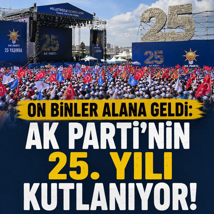 AK Parti 25’inci kuruluş yıl dönümünü kutluyor