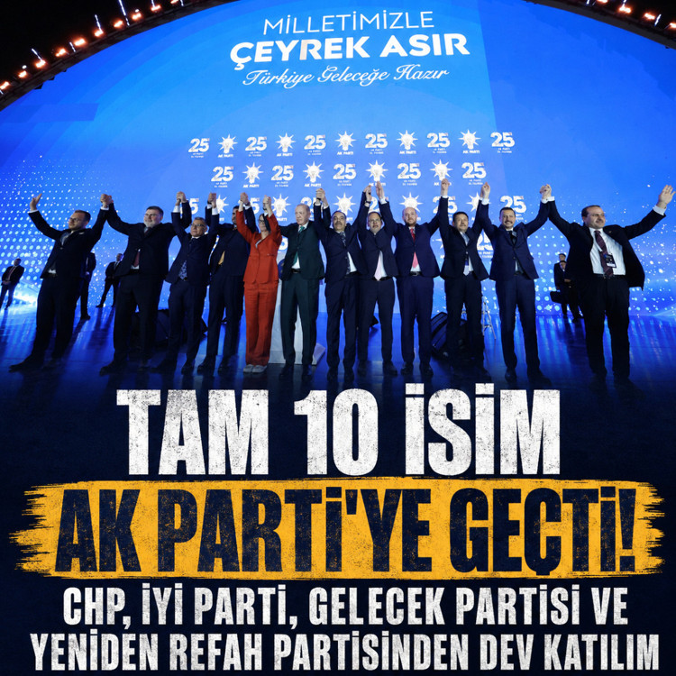 3 milletvekili ve 7 belediye başkanı AK Parti’ye katıldı