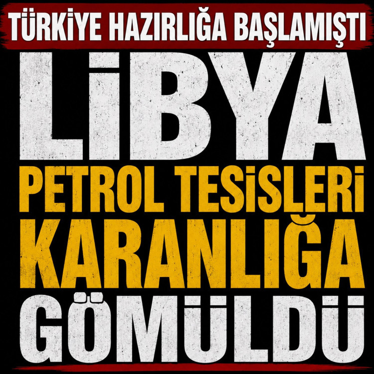Türkiye harekete geçmişti! Libya petrol tesisi karanlığa gömüldü