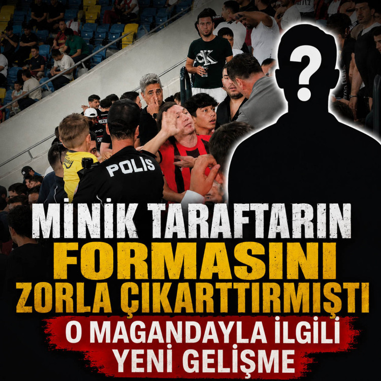 Küçük çocuğun üzerindeki Fenerbahçe formasını zorla çıkarttırmıştı o kişi yakalandı