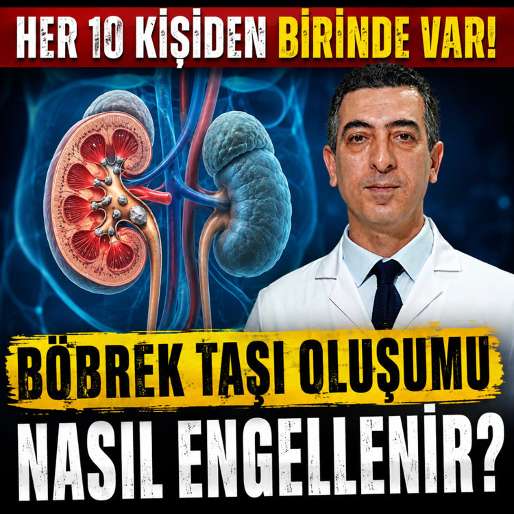 Her 10 kişiden birinde böbrek taşı var