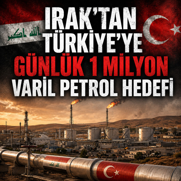 Irak’tan Türkiye’ye günlük 1 milyon varil petrol hedefi