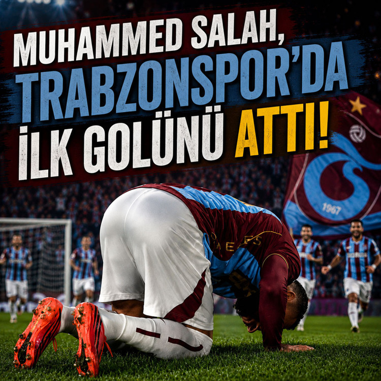 Muhammed Salah, Trabzonspor'da ilk golünü attı