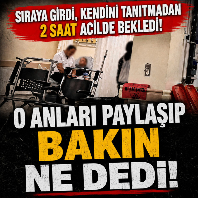 Sıraya girdi, kendini tanıtmadan 2 saat acilde bekledi! Vali yardımcısı o anları paylaştı, bakın nedi