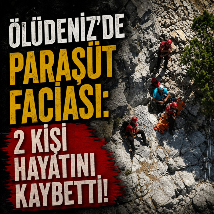 Ölüdeniz'de paraşüt faciası: 2 kişi hayatını kaybetti!