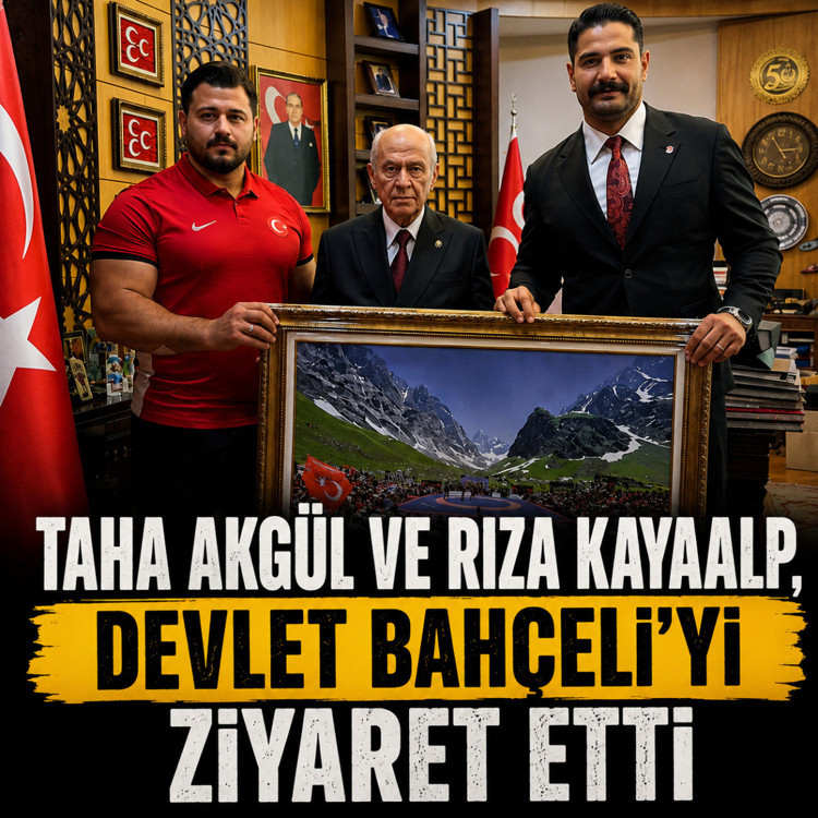 Taha Akgül ve Rıza Kayaalp, MHP Genel Başkanı Bahçeli'yi ziyaret etti