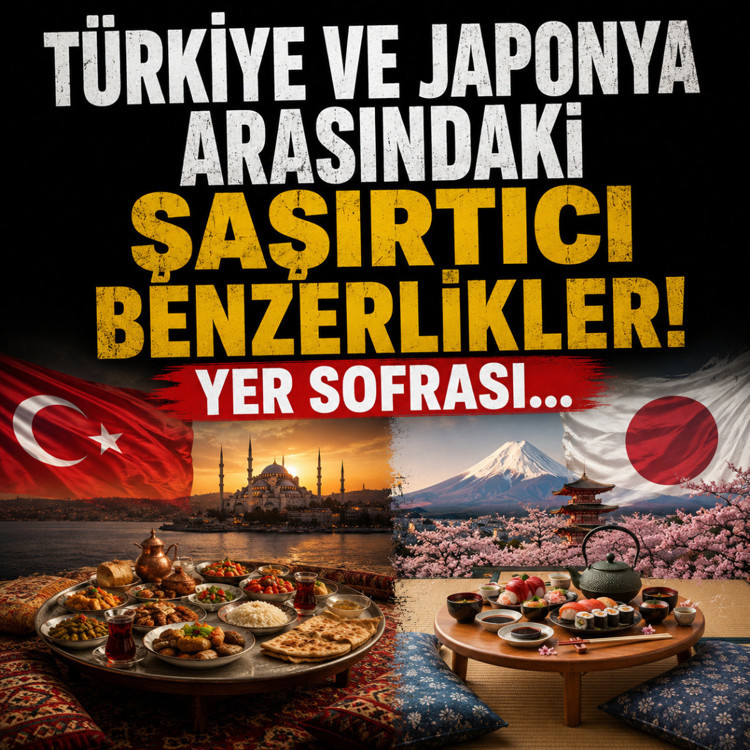 Türkiye ve Japonya arasındaki şaşırtıcı benzerlikler! Yer sofrası...