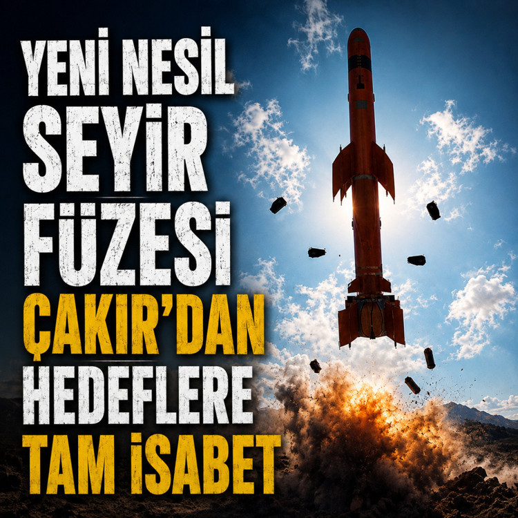 Yeni nesil seyir füzesi ÇAKIR'dan hedeflere tam isabet