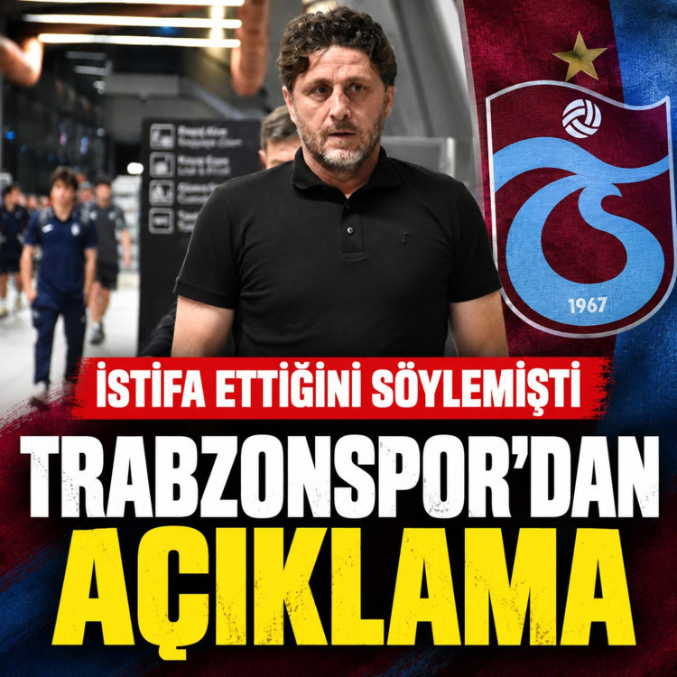 Fatih Tekke, 4-0'lık yenilgi sonrası istifa etti! Trabzonspor'dan açıklama