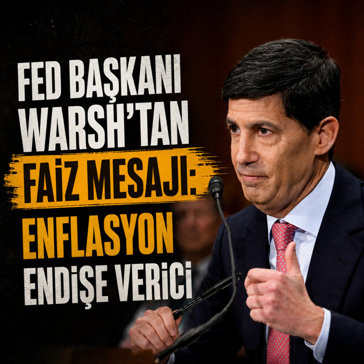 Fed Başkanı Warsh'tan faiz mesajı: Enflasyon endişe verici