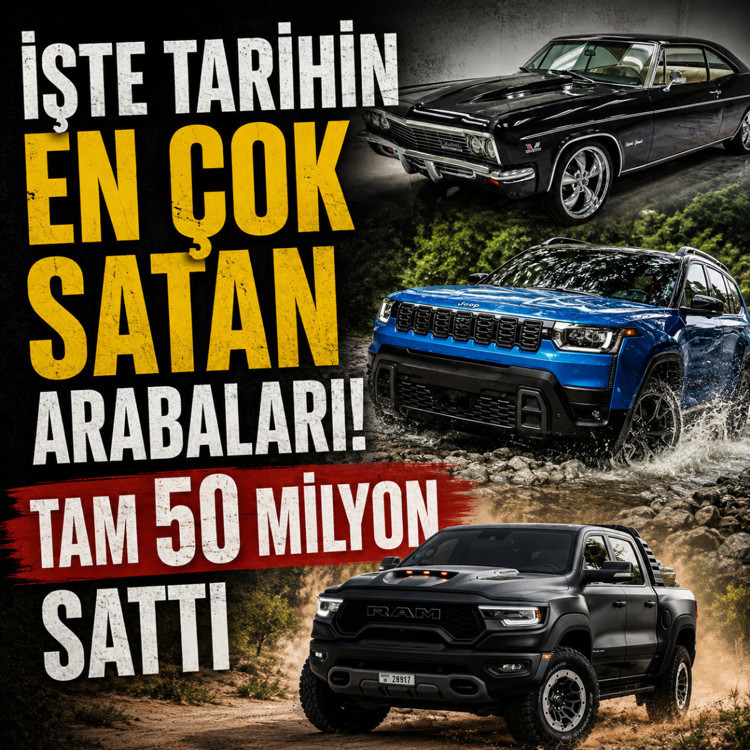 İşte tarihin en çok satan arabaları! Tam 50 milyon sattı