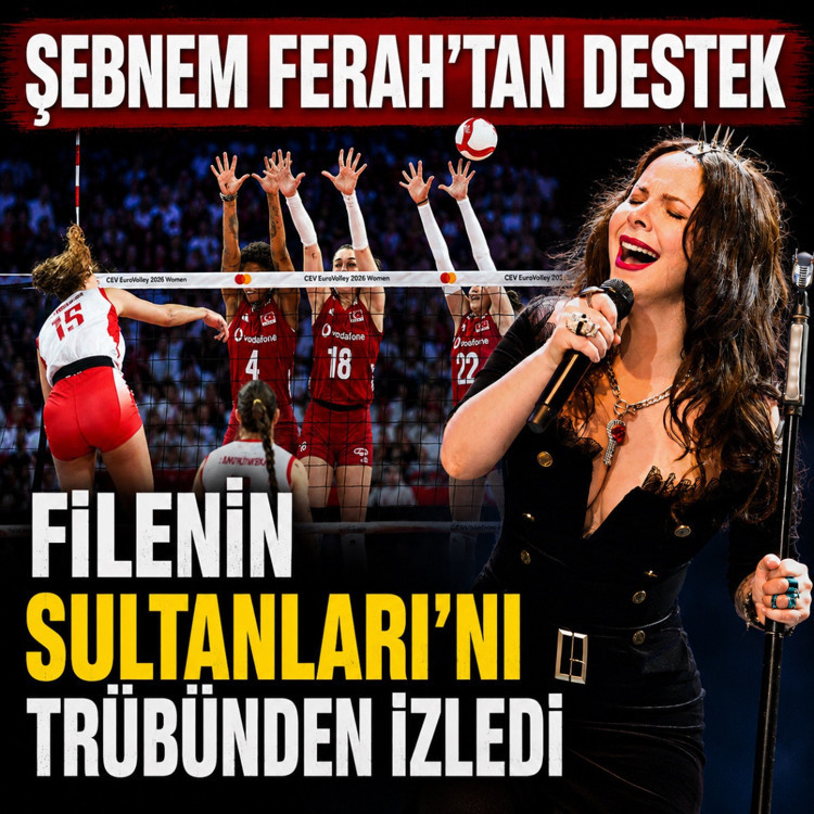 Şebnem Ferah'tan Filenin Sultanları'na destek! Tribünden izledi